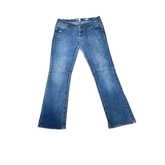 Aeropostale, Chelsea Bootcut, Curvy, Size 13/14, Juniors, Distressed - Picture 1 of 8